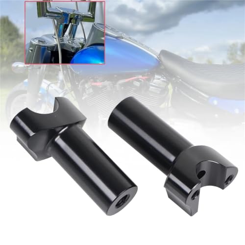 Torretas elevadoras de manillar de aluminio de 4" para moto Harley 2