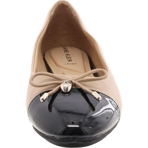 Anne Klein Womens LUCI Faux Leather Slip On Flat Shoes2