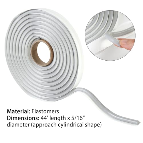 Image of Grey Butyl Seal Tape - Repair Rv Window Sealing Tape Waterproof RV & Marine Sealant for Windows, Vents & Roofing 1 Seal- Butyl Foamcore Roll 13'x 5 /16 inch