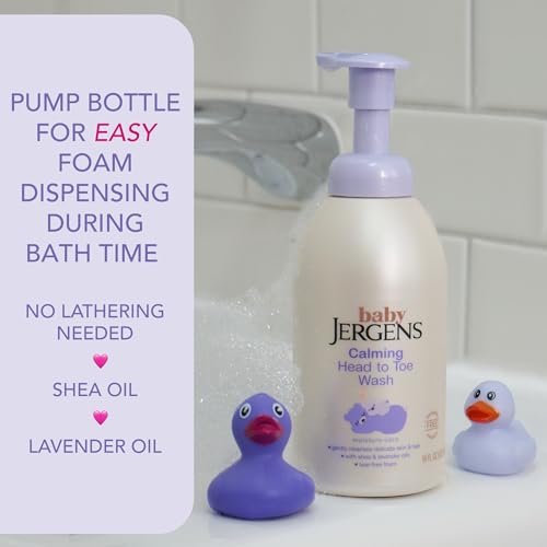 Image of Jergens Baby Calming Head-to-Toe Foaming Wash & Shampoo, 18 Fl Oz (Pack of 6)