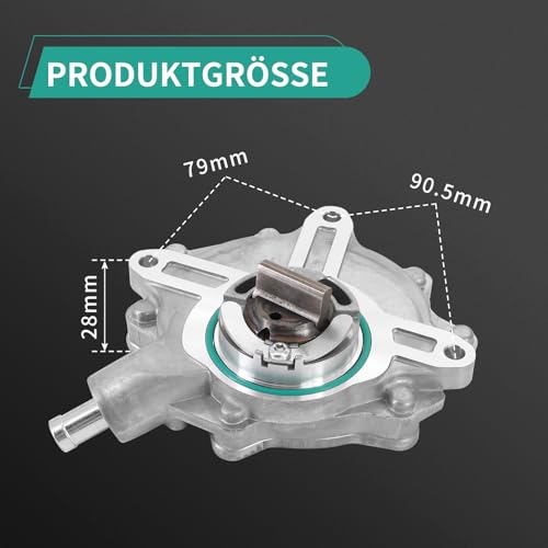 Dokili Unterdruckpumpe Vakuumpumpe Bremsanlage Kompatibel für BMW 1er E81 3er E46 E90 E91 E92 E93 X1 E84 X3 E83 Z4 E85 Vakuumpumpe 11667635656, 11667542498, 11667502656, 11667534236