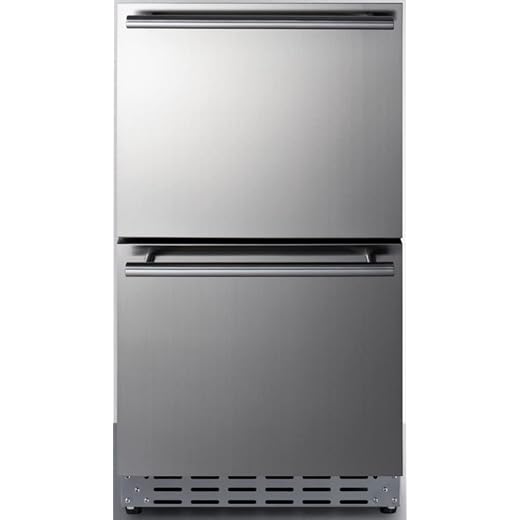 Summit ADRD18 18” ADA Built-In Outdoor 2-Drawer Refrigerator, Panel Ready