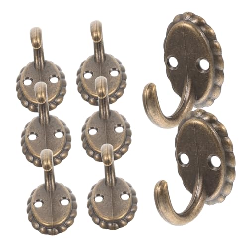 TOYZFRIENDY 10 piezas Ganchos de Pared Vintage para Colgar Toallas y Abrigos Resistentes Tornillos para Baño Dormitorio y Entrada