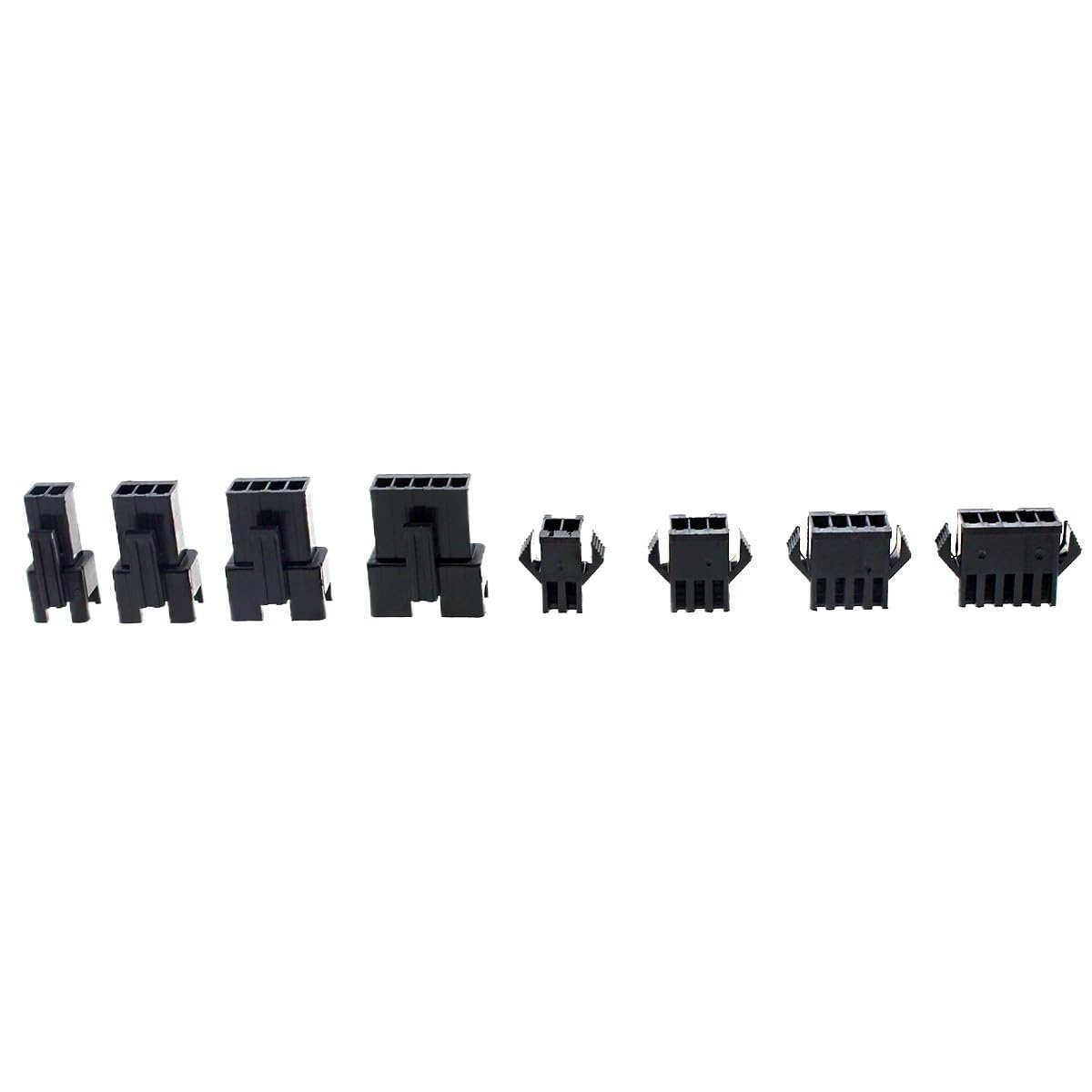 200 Stück 2,54 mm Pitch 2/3/4/5-polige Steckverbinder, Stecker und Buchse, Steckergehäuse, Stiftverbinder, Crimpklemmen-Adapter