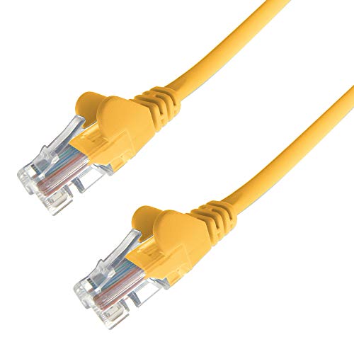 Group Gear 31-0015Y 1.5 m RJ45 UTP CAT 6 24AWG LS0H Stranded Flush Moulded Snagless Network Cable - Yellow