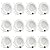 Energetic 12 Pack Retrofit LED Recessed Lighting 6 Inch, Dimmable, 12.5W=100W, Daylight 5000K, 950LM High Brightness, Simple Retrofit Downlight, Can Lights with Baffle Trim, Damp Rated, ETL & FCC