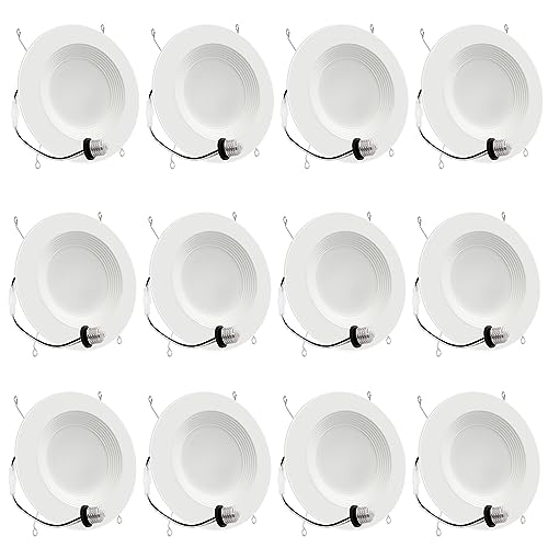 Energetic LED Recessed Lighting 6 Inch, 12.5W=100W, Warm White 3000K,