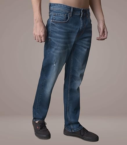 Image of i'sol Men's Premium Baggy Jeans | Loose FIT Jeans | Light Stretch | Baggy Jeans for Men | Casual Denim