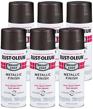 Rust-Oleum 7713830-6PK Stops Rust Bright Coat Metallic Spray Pain...