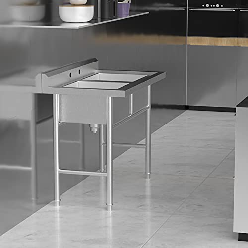Bonnlo-Commercial-304-Stainless-Steel-Sink-2-Compartment-Free-Standing-Utility-Sink-for-Garage-Restaurant-Kitchen-Laundry-Room-Outdoor-358-W-x-213-D-x-40-H Bonnlo Commercial 304 Stainless Steel Sink 2 Compartment Free Standing Utility Sink for Garage Restaurant Kitchen Laundry Room Outdoor 358 W x 213 D x 40 H