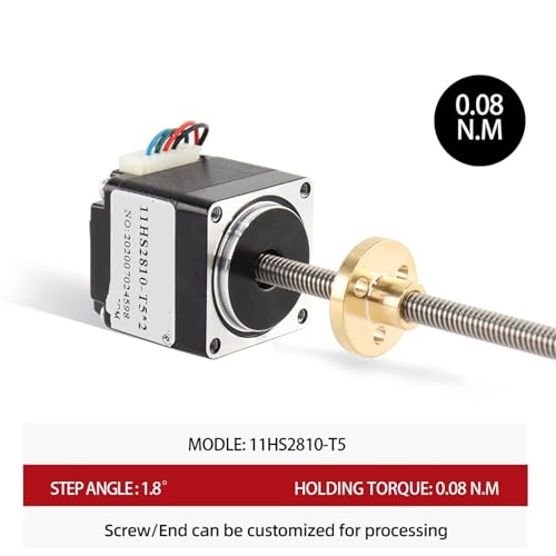 Moteur pas à pas 11HS2810-T5*2 actionneur linéaire T5 pour micro robotique