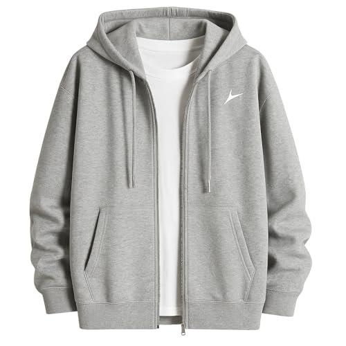 Image of PROSHARX Fleece Zip Up Hoodie for Men, Hooded Sweatshirt /jacket | Warm, Comfortable & Soft