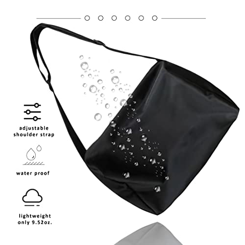 Roipin Lightweight Expandable Shoulder Strap Travel Duffel Bag, Casual Hobo Bag Shopping Large Capacity Crossbody Sports Tote Gym For Woman Man (Black, Unisex ), Xx-Large #TOP1