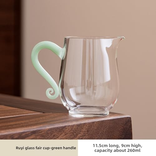 Jarra de té de vidrio borosilicato de 260 ml transparente y resistente para el hogar 3