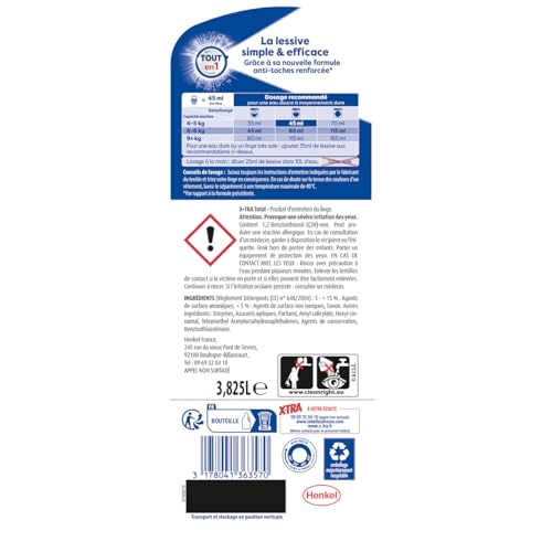 XTRA Total, Lessive Liquide Tout en 1, – vue 2
