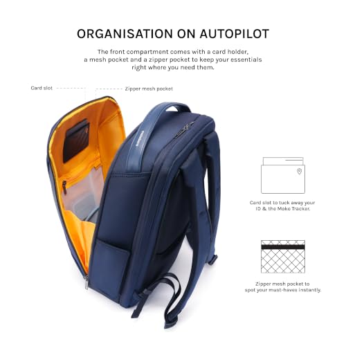 Image of MOKOBARA Transit Autopilot 30L Laptop Backpack 15.6 Inches Office Bag | Waterproof Polyester Solid Rucksack Tech Slot Large Bucket Scratch Proof Comfortable Padded Straps Luggage Strap Men Women