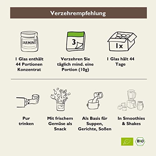 Bone broth | JARMINO | BIO Knochenbrühe Konzentrat vom Rind | Made in Germany | 440g (44 Portionen) | Reich an Bio Kollagen – Bild 7
