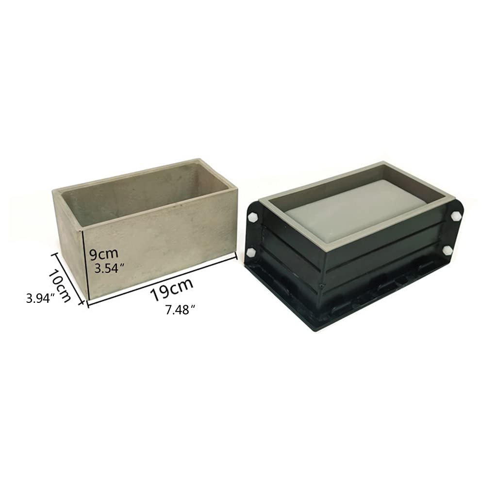 Molde de resina de silicona para macetas suculentas de hormigón, soporte de velas, molde de fundición para jardín, hogar, manualidades hechas a mano