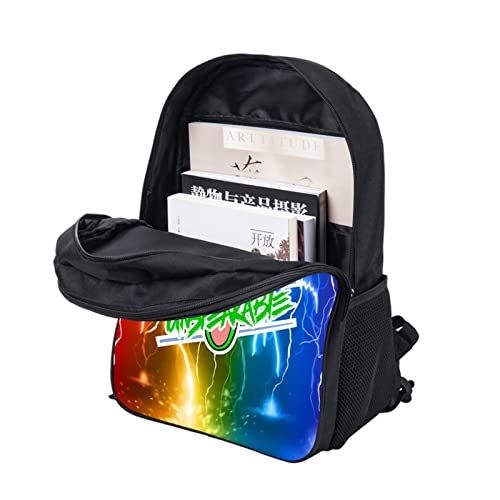 Boys And Girls Backpack, Teen 3D Printing Game Laptop Backpack Travel Bag Qwb1-One Size #TOP2