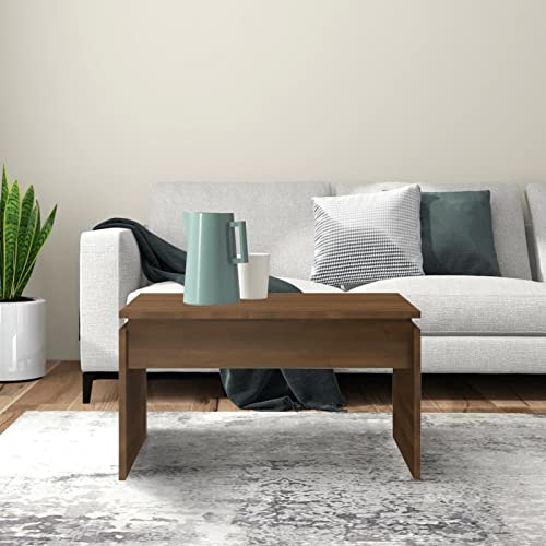 Table de salon chêne marron compacte pour optimiser votre espace - 6