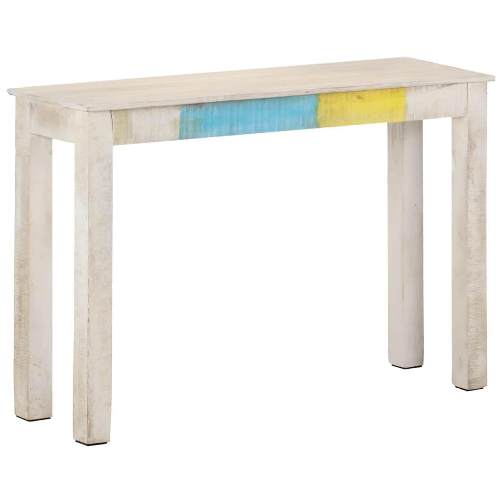 Konsola stołowa z drewna mango 115 x 35 x 77 cm, biała