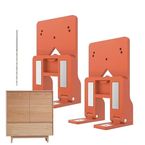 Espaciador magnético de bisagra – Herramienta de alineación de hendidura de 2 piezas para puerta de armario, espacio de puerta uniforme de 2,6 mm, fácil instalación de bisagras, alineación rápida