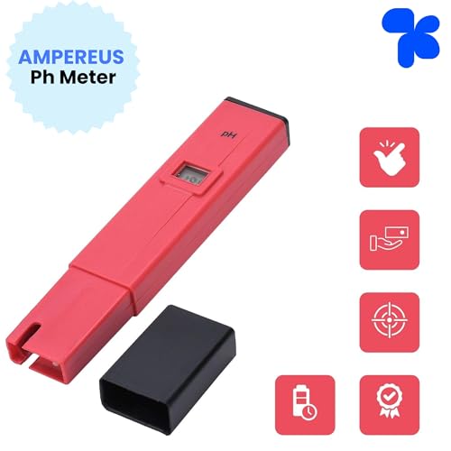 Image of AMPEREUS Digital EC, TDS & pH Meter | Water Quality Tester for Home, RO, Aquarium & Hydroponics | Accurate Purity, pH & TDS Measurement for Reliable Water Testing