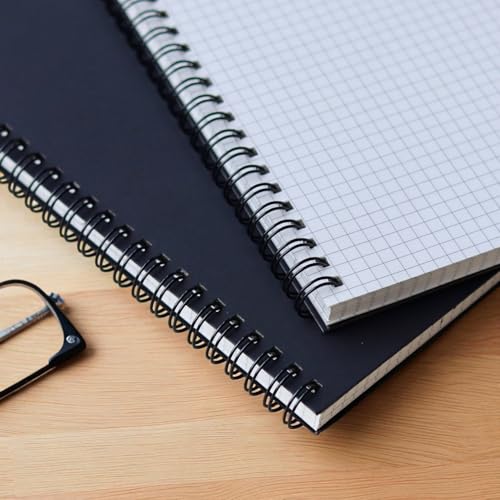 Image of INNAXA A5 Grid Notebook, Black Cover (Pack-2) (Dotted)