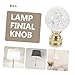 Homoyoyo Lamp Finial Knob Elegant Decorative Cap for Table and Floor Lamps Stylish Finish for Home Lighting Aesthetics