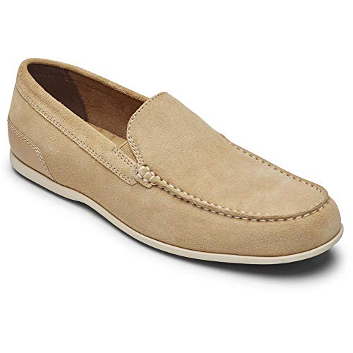 Rockport Men's Malcom Venetian Loafer, Tan Suede, 11.5 M US