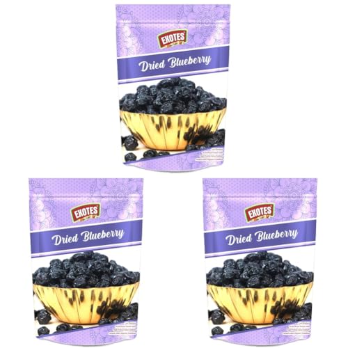 Image of Exotes Dried Fruits Nuts And Seeds (Dried Blueberry Plum) - 200 Gm (Pack of 3)