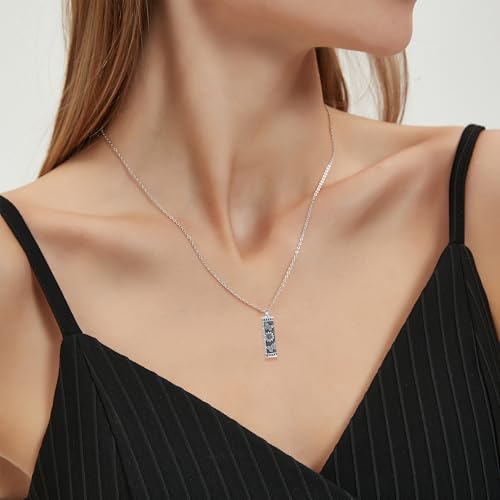 Sterling Silver Ashes Cremation Pendant Necklace Urn for Ashes Sterling Silver Jewelry for Women3
