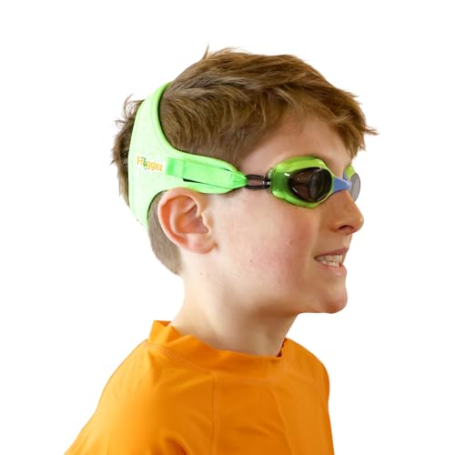 Frogglez Anti-Fog Swimming Goggles for Kids under 10 (Ages 3-10) Recommended by Parents Premium Pain-Free Strap