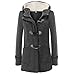 Produktbild iHENGH Damen Winter Jacke Dicker Warm Bequem Slim Parka Mantel Lässig Reißverschluss Frauen Langarm Pullover Bluse Kapuzenjacke Lange Oberbekleidung Coat