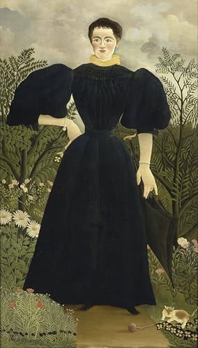 Peinture sur toile Portrait de Madame par Henri Rousseau éveille l'âme artistique