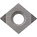 Kyocera CCMW 3251S00435MET KBN25M Grade CBN, 7 Degree, Diamond, Positive Rake Angle, Neutral Turning Insert for Light Interruption and Medium in (H) Hardened Materials (1 Piece)