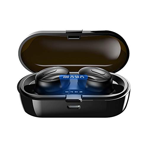 Bluetooth Headphones,XIQWA True Wireless Earbuds Bluetooth with Charging Case,Binaural Call in-Ear Buds,15H Playtime
