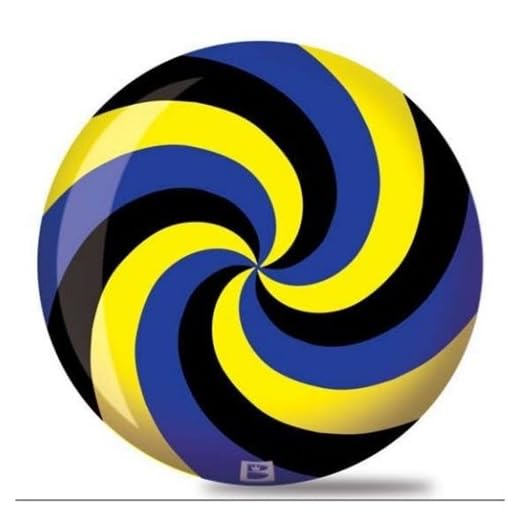 Brunswick Spiral Viz A Ball Bowling Ball- Black/Blue/Yellow (12lbs)