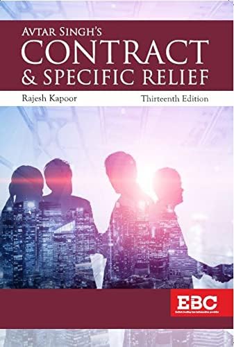 Avtar Singh's Law of Contract & Specific Relief by Rajesh Kapoor [Paperback Bunko] Rajesh Kapoor