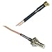 3 feet RG316 MMCX Male Angle to QMA Female Bulkhead RF Pigtail Coaxial Cable