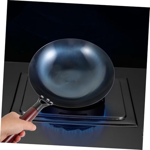 Wok tradicional pequeño hierro con antiadherente Ciieeo miniatura 4