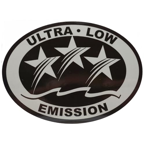 Image of Outboard Motor Low Emission 3 Star California Sticker Decal for Mercury | 3.58 x 2.4 Inch, Also Fit Yamaha, Suzuki, Honda, Johnson Evinrude and most Brand Motors