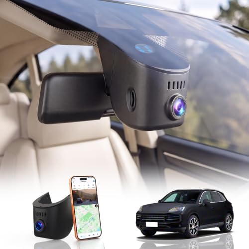 Custom Fit Hidden 4K Dash Cam for Porsche 2019-2026 HDR,Wireless