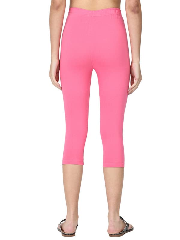 Image of Robinbosky Premium Stretchable Cotton Capri Legging for Women | Suitable for Formal wear & Casual wear | High-End Elastic Makes. The Leggings Squat Proof and Durable for Travel, Yoga, & Workout.