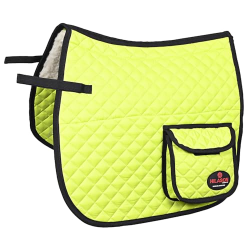 HILASON Western Horse Luxury Quilted Saddle Pads with Pockets | Pad
