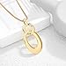 CLASSYZINT Long Sweater Chain Circle Pendant Necklace Y Statement Chain Necklace for Women