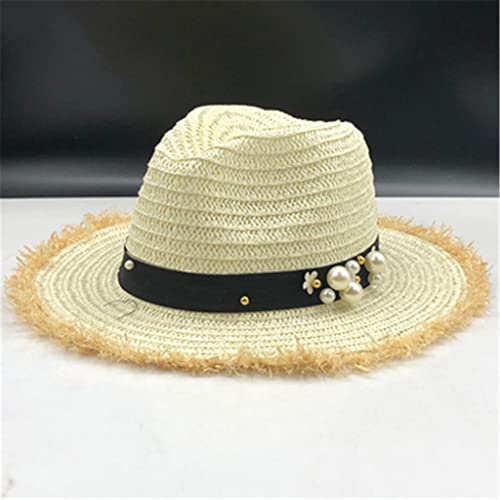Chapeau de paille pour femme avec fleur, le cadeau d'été idéal