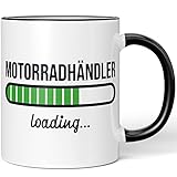 JUNIWORDS Tasse, Motorradhändler loading, Schwarz (6208793)