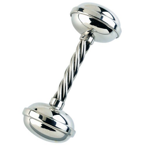 Salisbury Pewter Engravable Rattle With Twist Handle