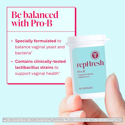 Image of RepHresh Pro-B Vaginal Probiotic Supplement, pH Balance, 30 Doses